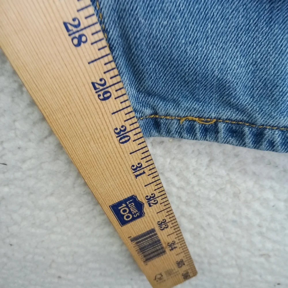 Levis 550 Relaxed Fit Blue Jeans Mens 44x30 Medium Wash Tapered Leg Denim Cotton